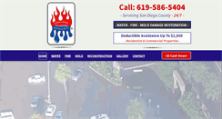 Desktop Screenshot of flooddamagerepairsandiego.com